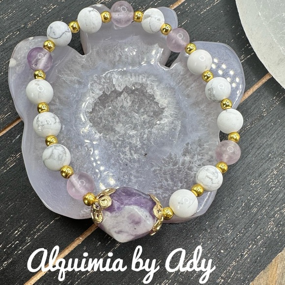 Alquimia by Ady White and Purple Bracelet - Picture 1 of 1